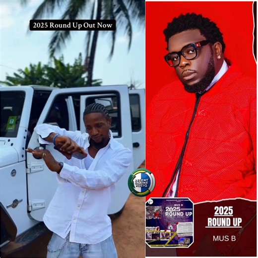 Mus B is back with “2025 Round Up”, once again putting Sierra Leone’s biggest online & offline trending moments into one powerful song 🇸🇱🔥 Just like 2024, he takes the role of a musical journalist, turning real-life events into lyrics that spark conversation. Did he cover all the major moments of 2025, or something missing? 👀👇 🇸🇱 | Recent Sierra Leone Muziq