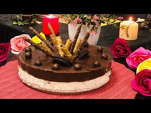 No-bake Oreo cream cheesecake with chocolate pudding || no sugar added