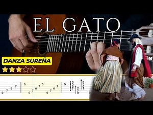EL GATO (Danza Sureña) 🎸 Gerónimo Bianqui Piñero || Classical Guitar Tutorial + TABS