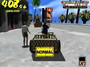 Crazy Taxi - Intro and Bike Gameplay (Dreamcast)