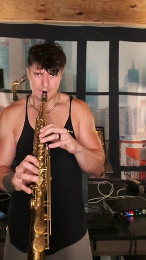 Big Man Little Sax Soprano Saxophone Performance