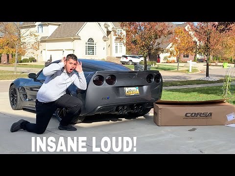 My Corvette Sounds INSANE! New Corsa 4.5 Inch Exhaust!