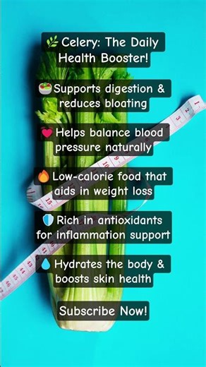 Amazing Benefits of Eating Celery Every Day!