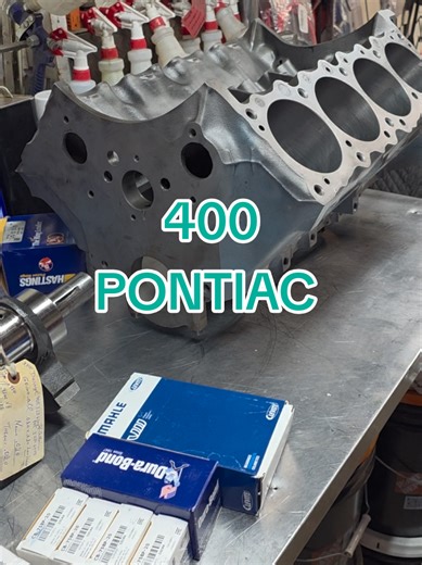 Pontiac Power 💪💪💪 #pontiac #400 #enginebuild #rebuild #restoration