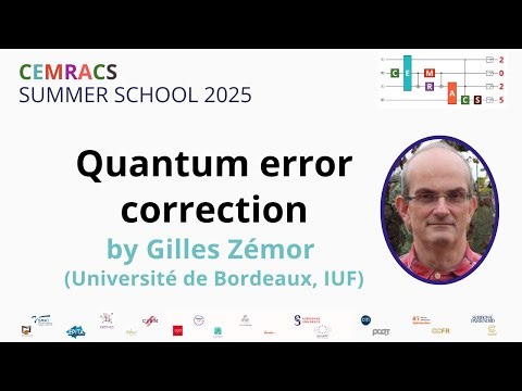 CEMRACS 2025 - Quantum error correction - Part1