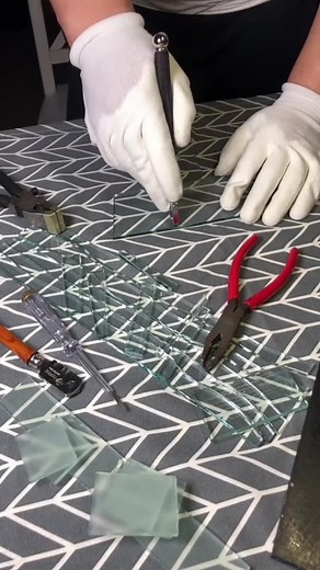 Triangle Glass Cutting Process | ASMR Day In My Life