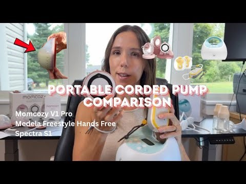 Corded Pump (WITH) Portability Face-Off 👀🍼 Full review: Momcozy vs. Medela vs. Spectra