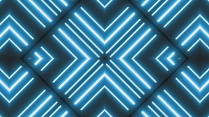 Blue neon lights flashing and moving - Free Stock Video