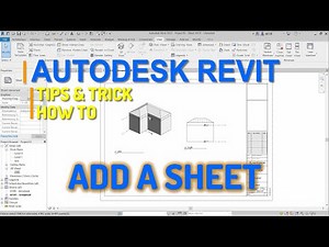 Autodesk Revit How To Add A Sheet