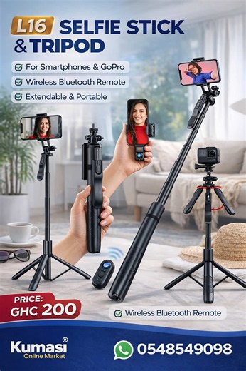 Selfie Tripod Stand L16 — Compact Stand for Creators