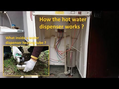 How the hot water dispenser works? and what the inside of the dispenser water heating tube?
