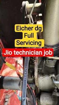 Eicher Diesel Generator Oil & Filter Change Process 🛢️ #Shorts #EicherDG