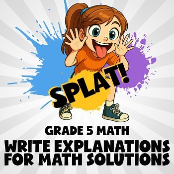 Write Explanations for Math Solutions SPLAT! Math Game - No Prep Grade 5 Review