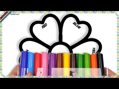 ( Flowers ) Big Daisy Marker Pen Coloring Pages / Akn Kids House