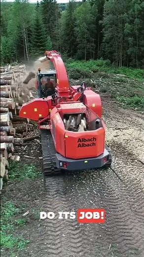 Watch this tree trunk cutting machine do its job!