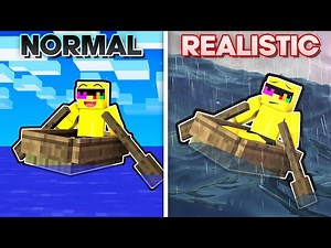 Surviving REALISTIC Minecraft For 24 HOURS!