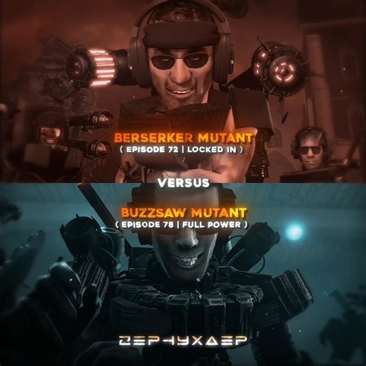 "Berserker Mutant VS Buzzsaw Mutant" — 4K 60FPS || #fyp #skibiditoilet
