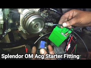 acg starter system / Splendor Plus में Acg Starter Fitting कैसे करे / splendor acg starter Fitting