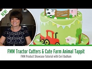 FMM Tractor Cutter Set & Cute Farm Animals Tappit