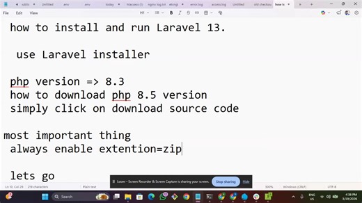 Laravel 13 无法运行：修复所有错误   PHP 8.5 环境搭建