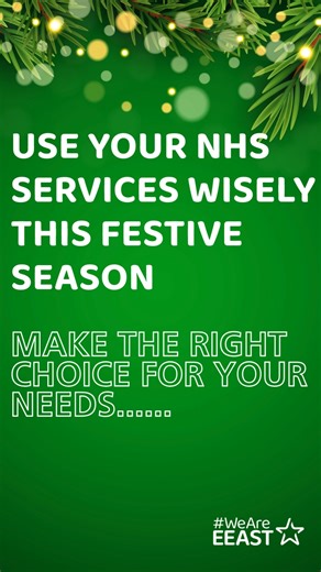 The holidays are a time for celebration, but they’re also one of the busiest periods for health services. Please help us keep care available for those who need it most by using NHS services responsibly. ✅ Think before you attend A&E – it’s for emergencies only ✅ Consider alternatives like NHS 111, pharmacies, or minor injury units for non-urgent issues 📞 Call NHS 111 or 💻 Visit https://111.nhs.uk/ if it is urgent but not life-threatening. Together, we can make sure everyone gets the care they 