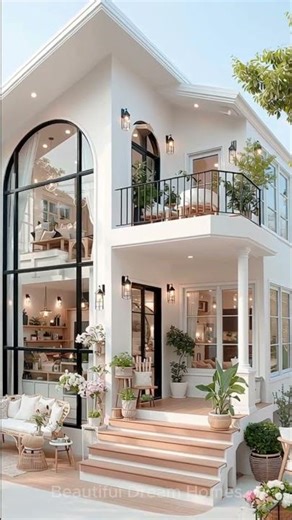 Two Story Dream Home In Peaceful Garden That Wows #DreamHouse #OutdoorEscape