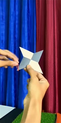 Super fast paper ninja star toy 😘❤️ #shortsfeed #experimnent #shortsviral #diy #shorts