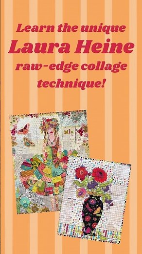 Create Your Own Laura Heine Fabric Collage!✂️✨
