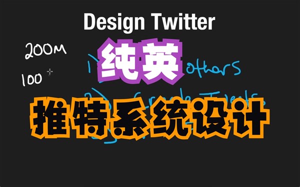 【全英字幕】系统设计-Design Twitter - System Design Interview