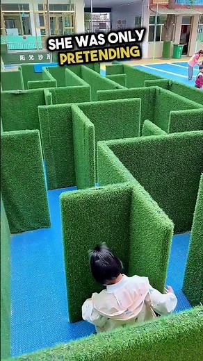 This student plays a fun game