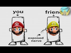 Exposed Nerve Meme But it's Mario