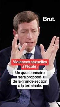 Sexual violence: Minister of Education announces a survey for 10 million students.