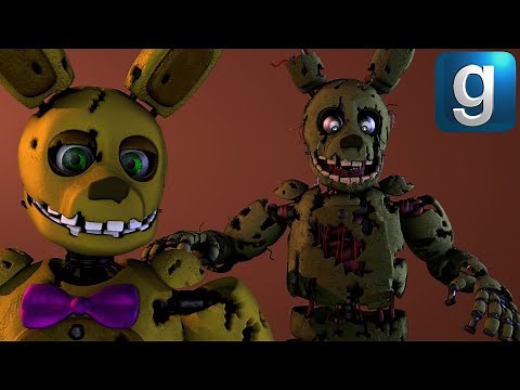 Gmod FNAF | Review | Brand New Killer Age Redux Springtrap Update! Withered Spring Bonnie Added!