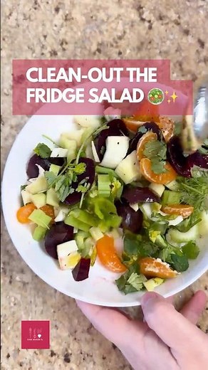 FRIDGE CLEAN-OUT SALAD 🤯🥗 The Easiest Dinner You’ll Ever Make!