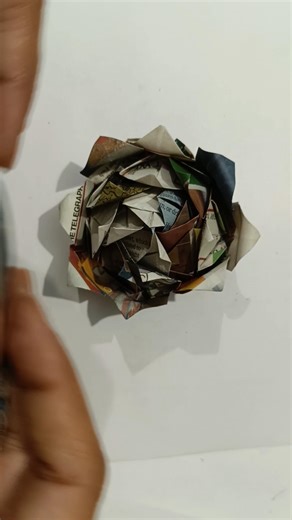 Diy Newspaper Craft / Waste Craft #shorts #somacraft #craft