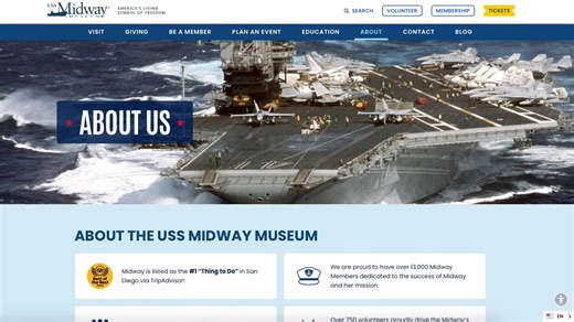 We're excited to announce that the USS Midway Museum launched a new website yesterday! 🎊👏🎉 After a year of dedicated crafting, in partnership with the creative minds at DEPARTURE agency, we have unveiled a fresh, new look that encapsulates the spirit of the #USSMidwayMuseum. For those who visit our website frequently or who still see our old site, we recommend clearing your browser cache to load the new website. Thank you for your patience as we continue to refine our new website to make it w