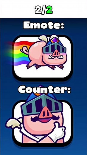 Emote vs Counter pt.12 #clashroyale #gaming