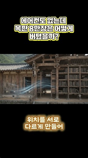 에어컨도 없이 8만 장을 500년 지킨 방법은?#해인사 #장경판전 #팔만대장경 #한국건축 #건축의비밀 #과학건축 #전통건축 #가야산 #세계문화유산 #미니어처 #역사쇼츠