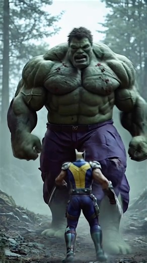 Hulk is charging full force—but Wolverine doesn’t budge. His claws are out. His stance is unshakable. #Hulk #Wolverine #HulkVsWolverine #Marvel #CinematicShort #AIAnimation #SuperheroClash #EpicScene #HulkSmash #WolverineClaws #Shorts | Multiverse Mayhem