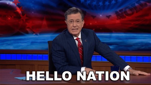 You're welcome, America. 🇺🇸 tinyurl.com/ColbertTheWord | The Late Show with Stephen Colbert