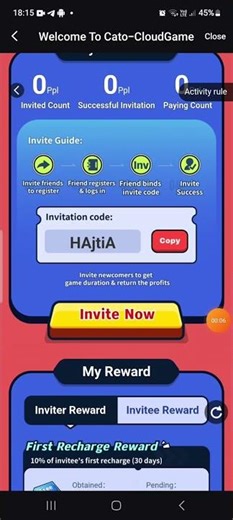 use my invite code to get 30 min!!!!