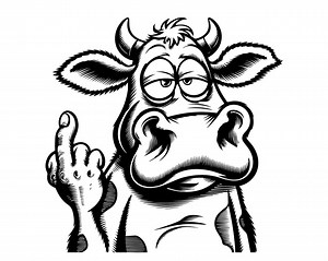 Middle Finger Svg Funny Farm Animal Bundle - PNG PDF DXF Files - Instant Download for Cricut, Silhouette, Laser Cut - Commercial Use - Etsy