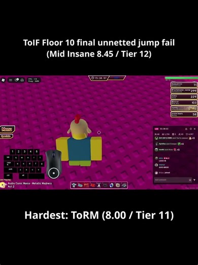[HEART ATTACK] ToIF Floor 10 Last Inconsistent Jump Fail