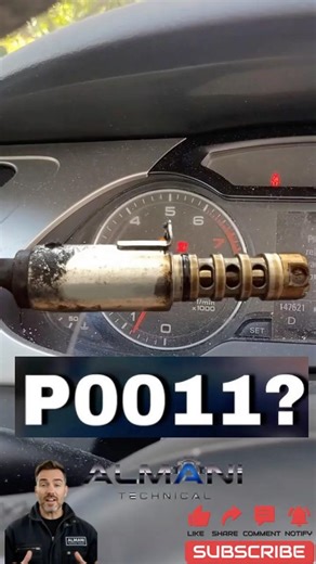 how to clean P0011 code - Clean VVT Solenoid #shorts #car #MechanicLife #mechanical