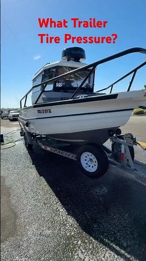Are you running the wrong tire pressure? #boattrailer #safety #trailer