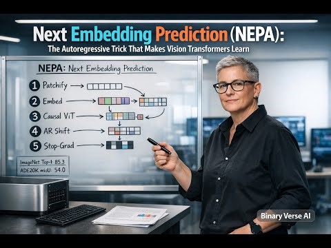 Next Embedding Prediction NEPA: The Autoregressive Trick That Makes Vision Transformers Learn