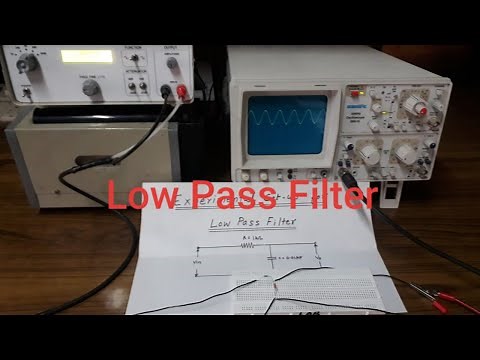 To Construct a RC Low Pass Filter and draw its frequency response curve.