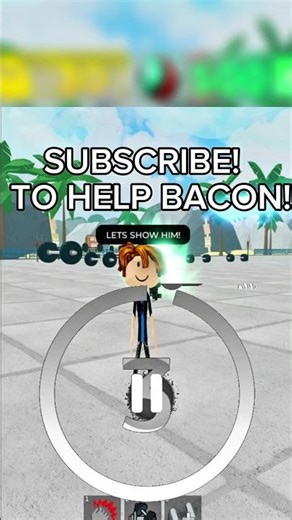 BACON NEED STRENGTH! 💪 #roblox #robloxedit #robloxshorts