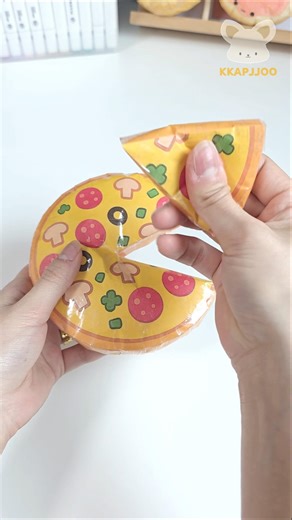 DIY Paper Squishy | Pizza – So Satisfying 🍕 #craft #fidgettoys #howtomake