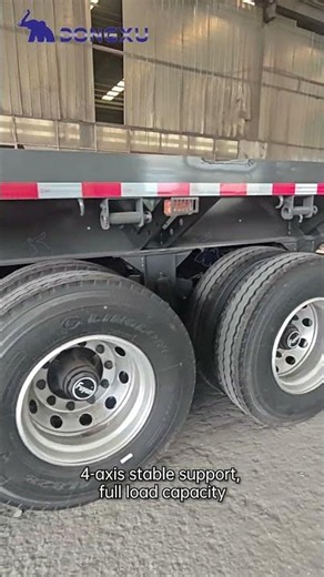 4 Axle Flatbed Semi Trailer | Built for Heavy-Duty Transportation